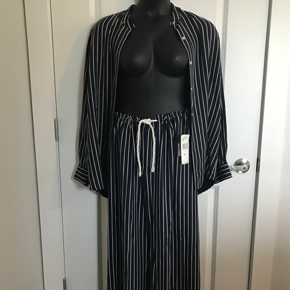 Navy Silk Matching Set - Lauren by Ralph Lauren